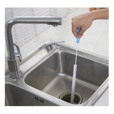 Sink drain cleaning brush with plastic handle/Drain pipe cleaner