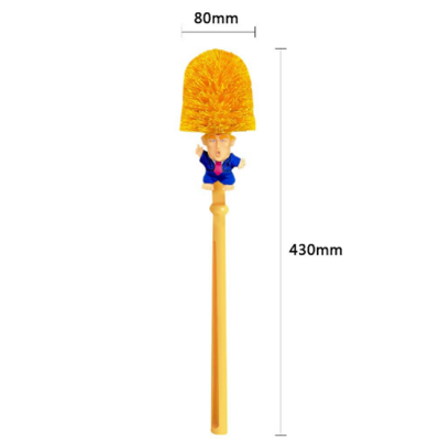 hot sell High Quality Easy Clean WC Cleaning Brush Donald Trump Toilet Bowl Brush Funny Gag Gift For Sale