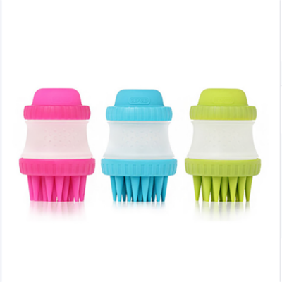 Dog Massage Wash Shower Gentle Squeezable Soap Bubble Bathing Tool Silicone Pet Hair Brush